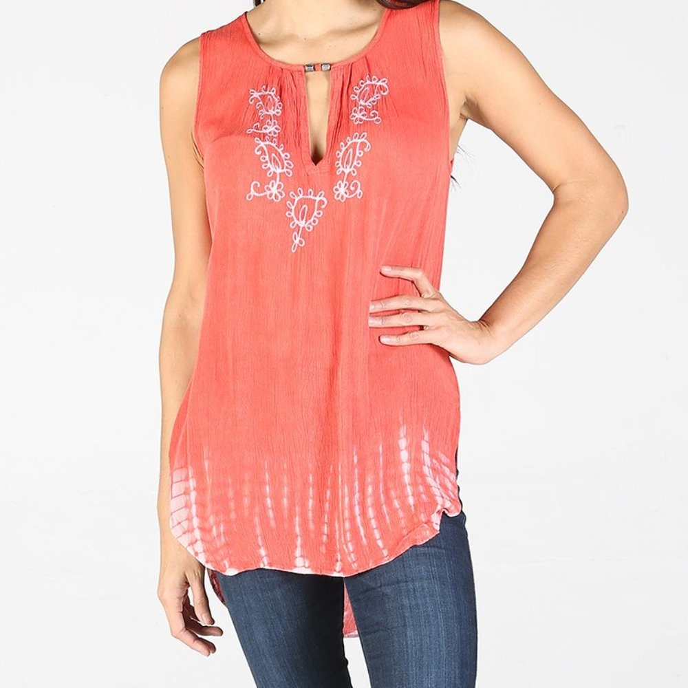 Nostalgia Sleeveless Tie Dye Top